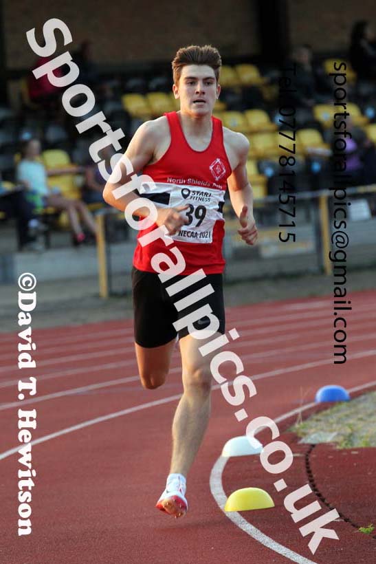 1500 metres, 2021 North East Grand Prix 5, Monkton, Wednesday, July 21st. Photo: David T. Hewitson/Sports for All Pics